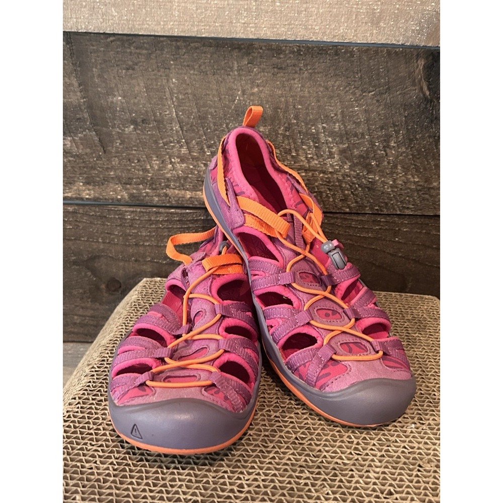 Keen Moxie Sandals Purple /Orange Washable Shoes 5 Girls